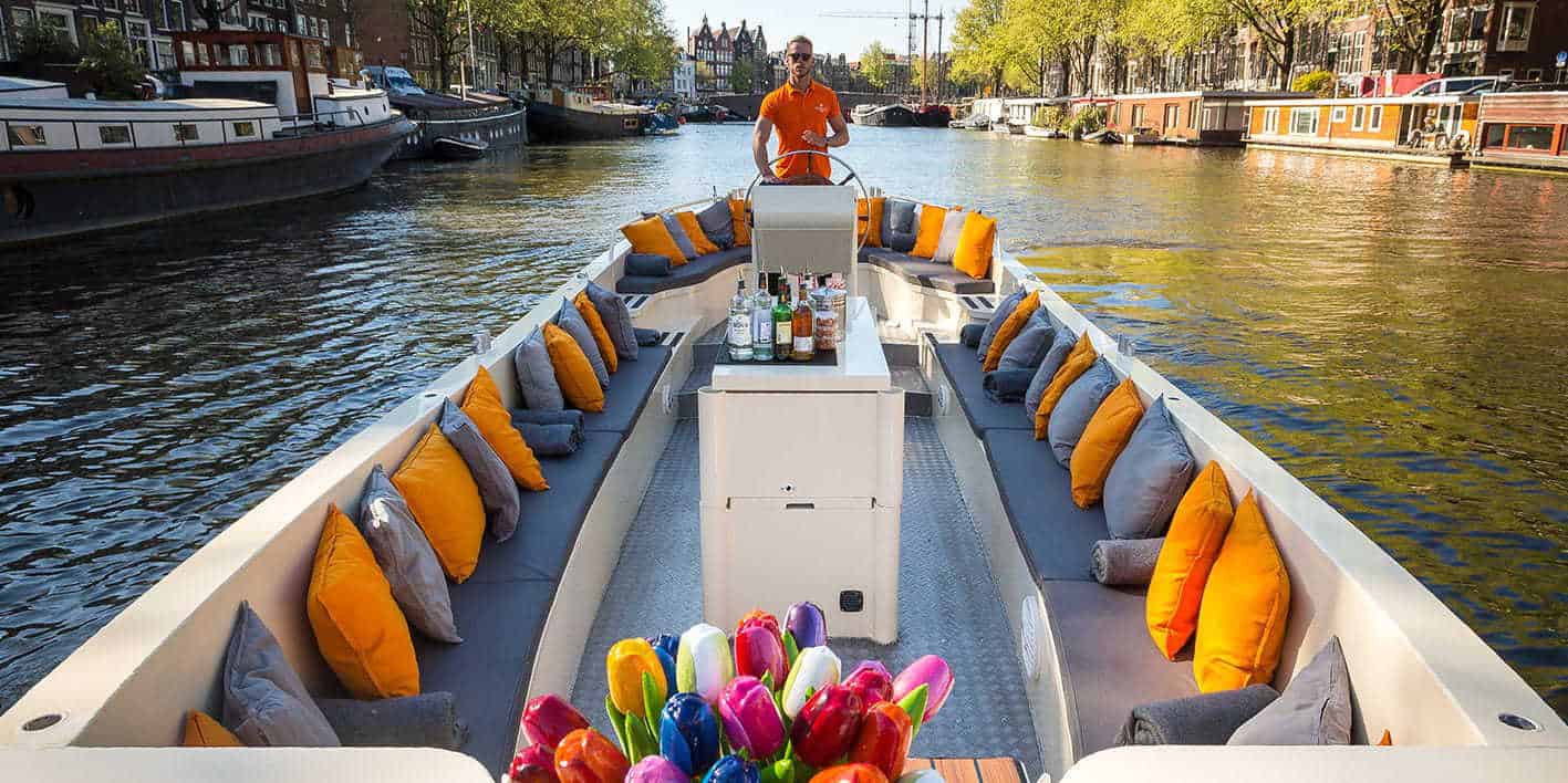 luxe sloep Rondvaart Amsterdam
