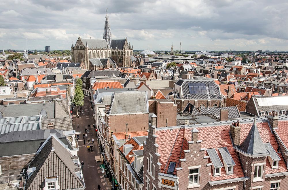 De binnenstad van Haarlem
