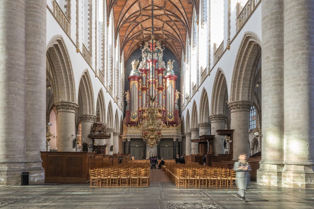 De Grote Kerk in Haarlem van binnen