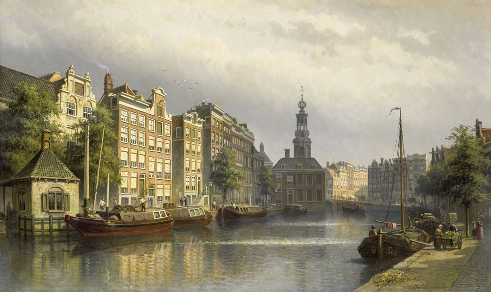 the old Amsterdam Canals