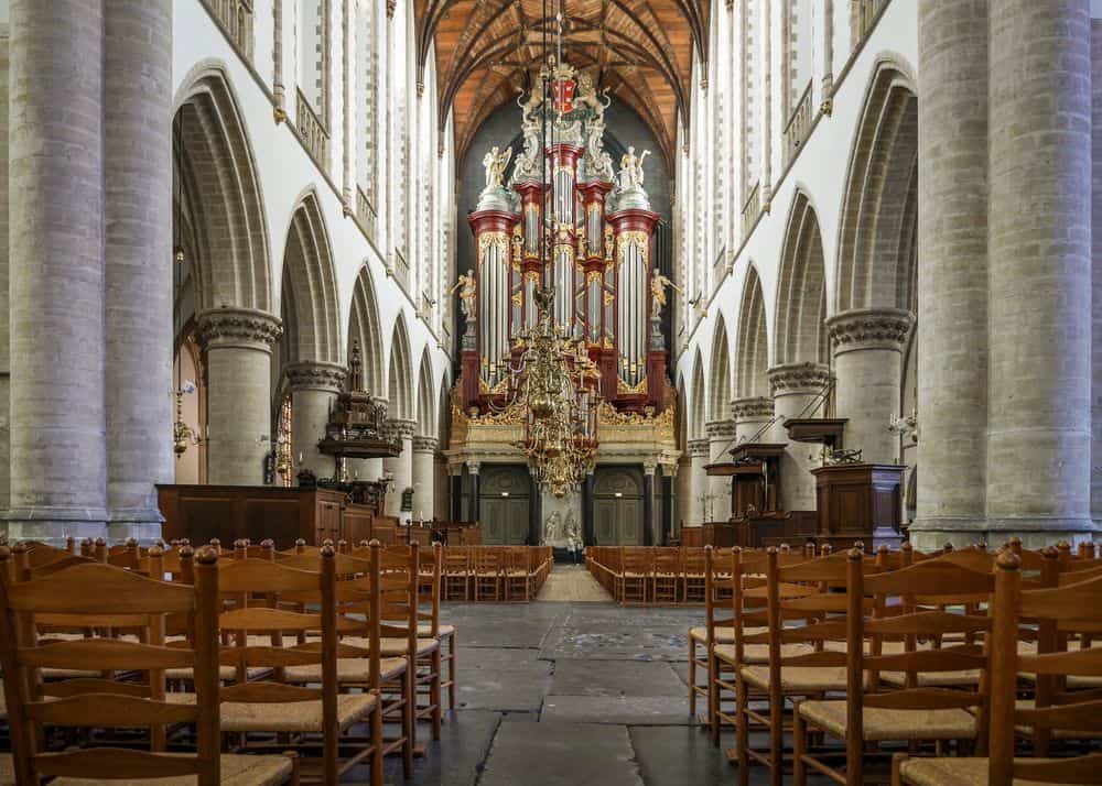 Kerk van binnen in Haarlem