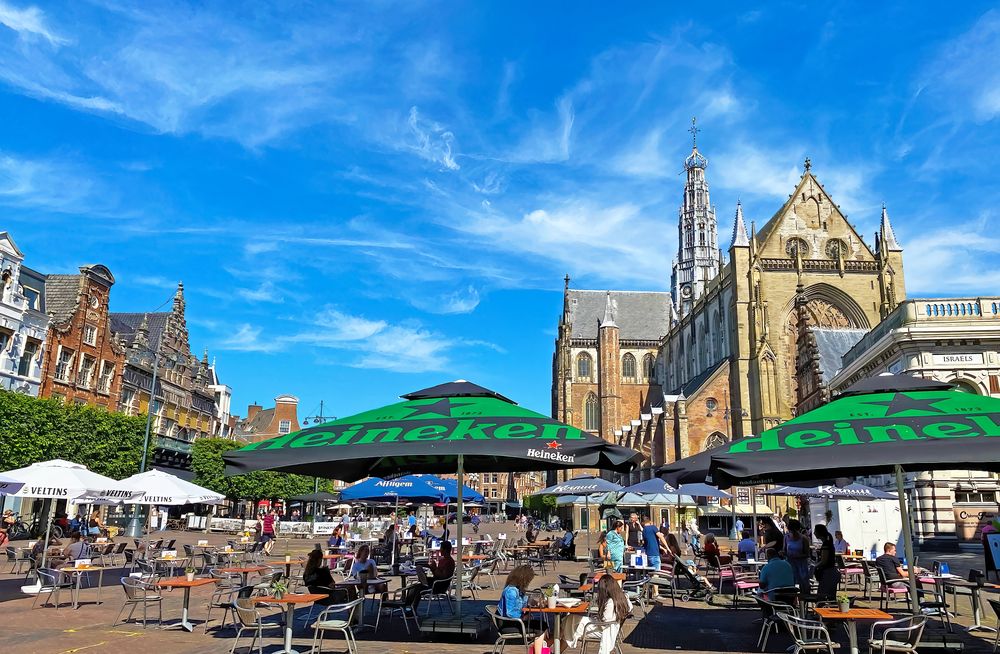 Terrassen Grote Markt Haarlem