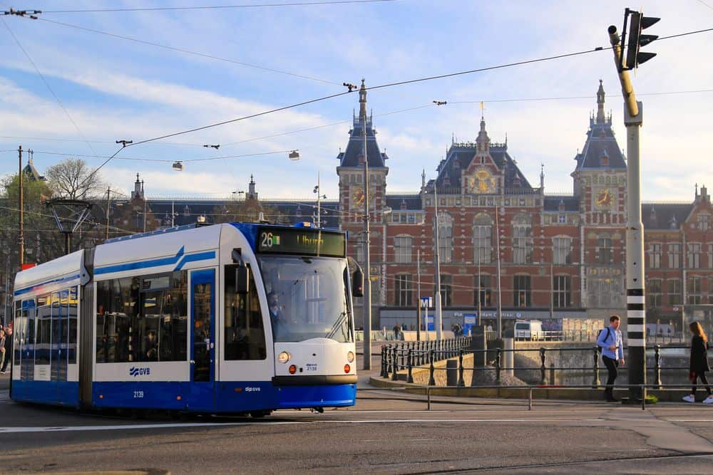 Tram en vervoer in Amsterdam