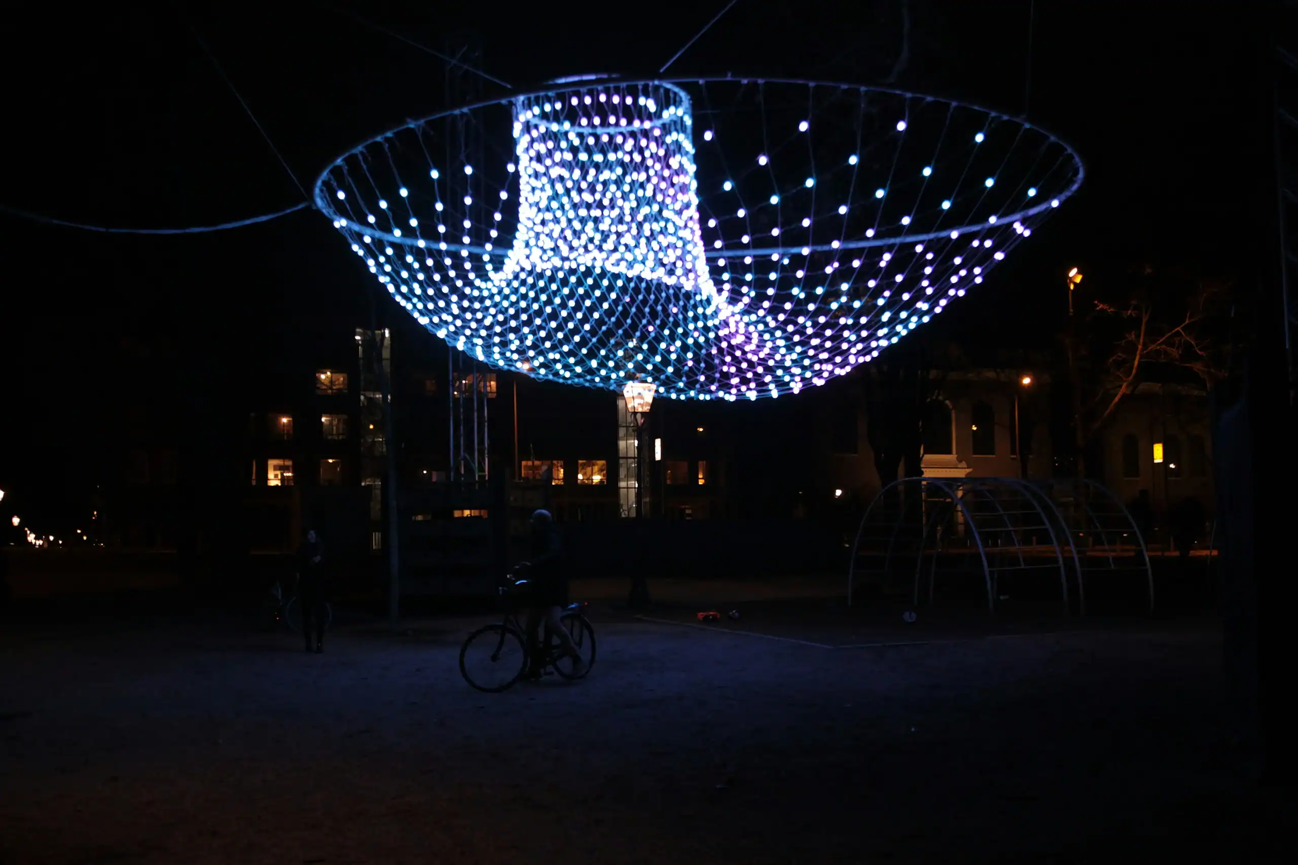 Amsterdam light festival op een sloep