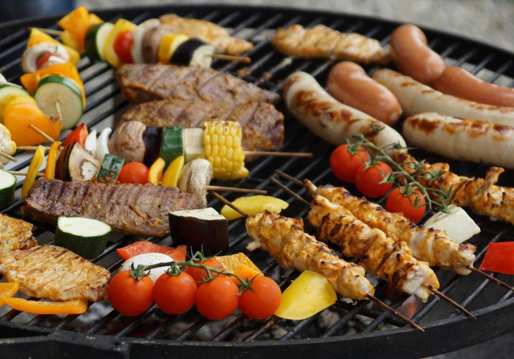 eten op een bbq