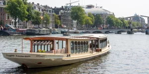 Saloon boat Wolk on the water in Amsterdam
