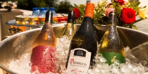 Flasche Prosecco auf der Prosecco-Kreuzfahrt Amsterdam
