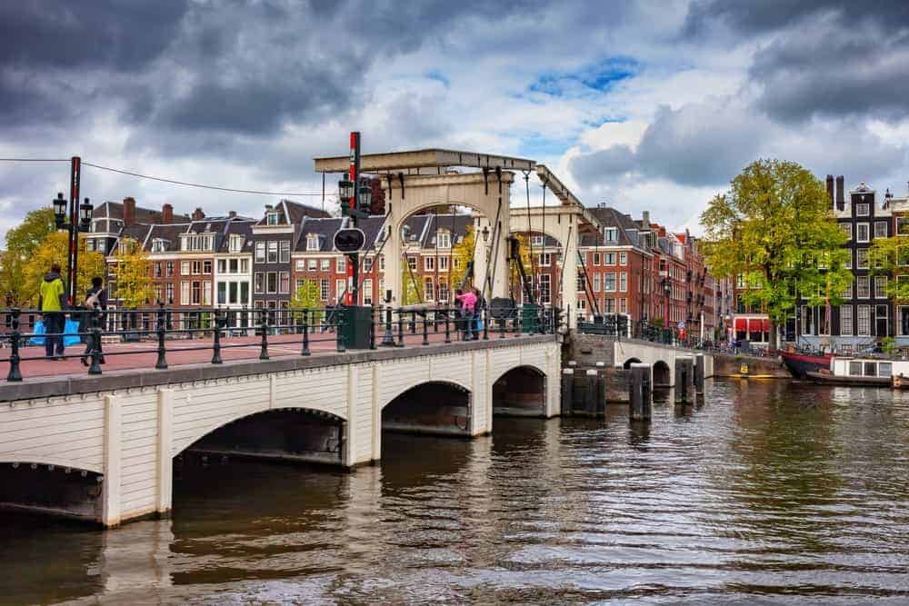 A bascule bridge in Amsterdam