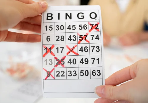 Bingo blad met bingo