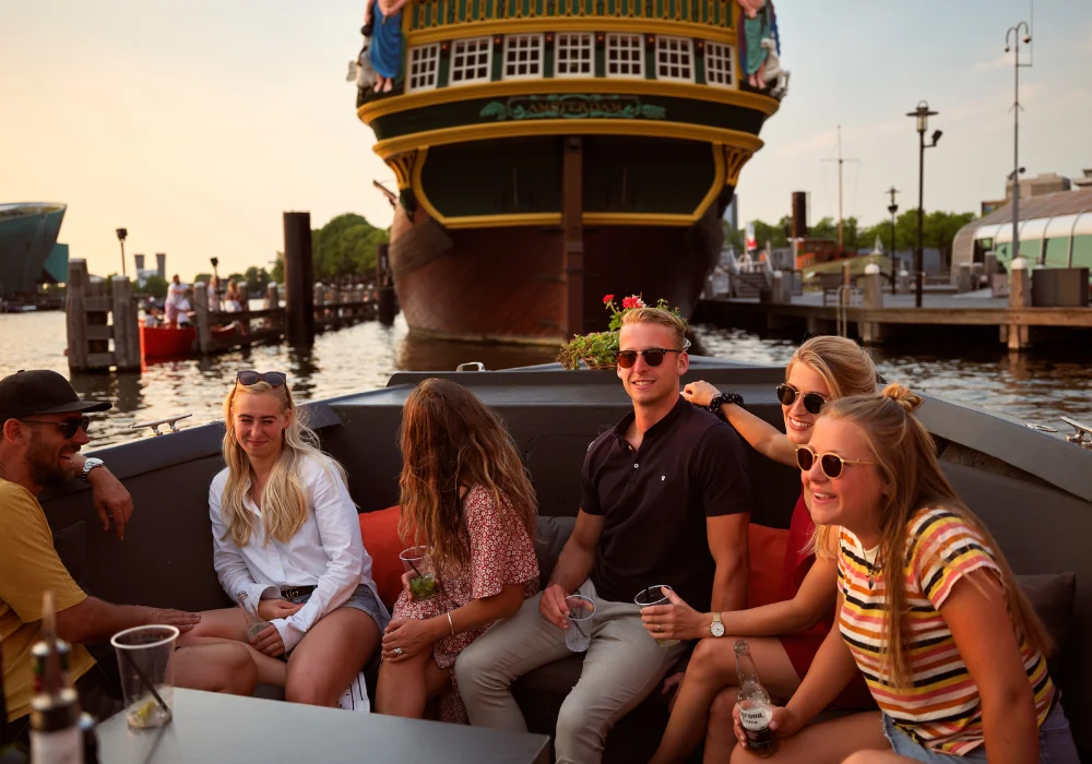 Boat trip during company outing