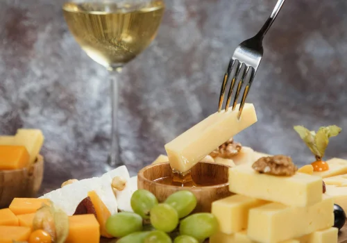 Cheese and wine