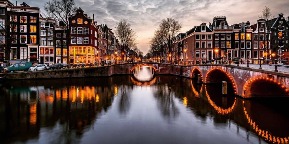 Avond Amsterdamse grachten
