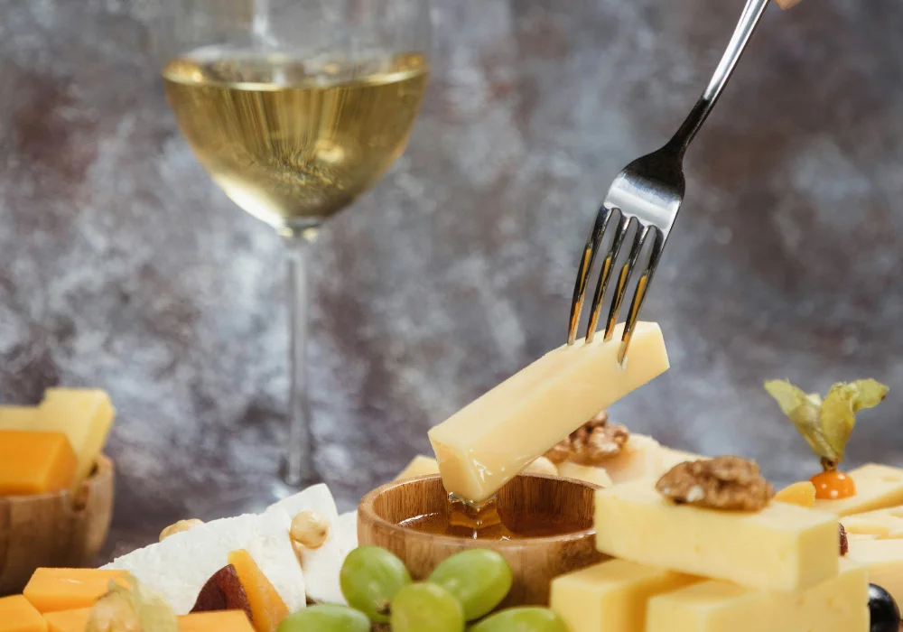 Käse und Wein