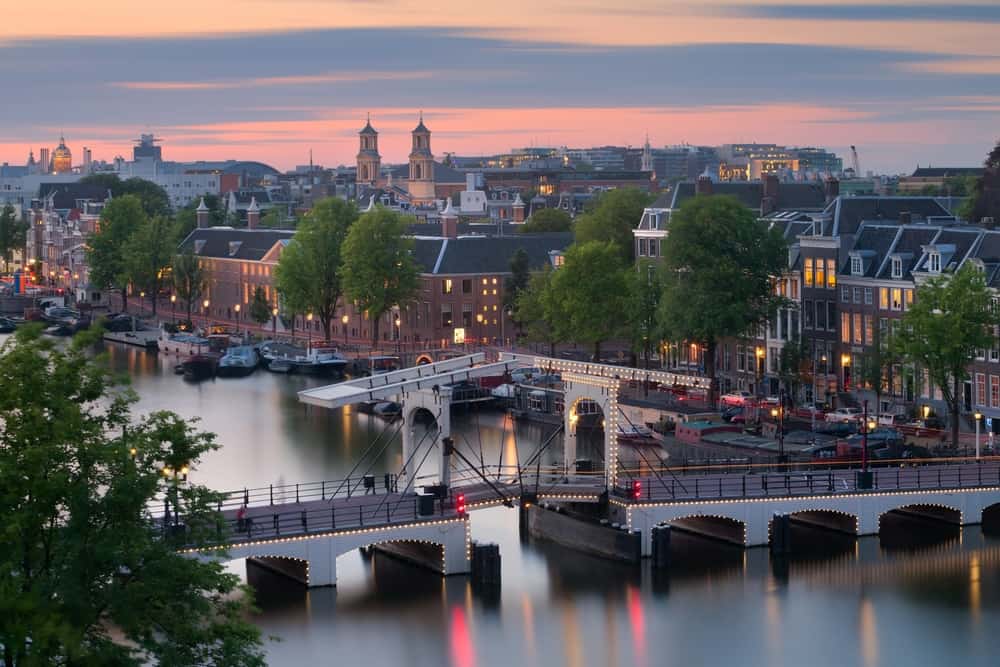 Magere brug in Amsterdam