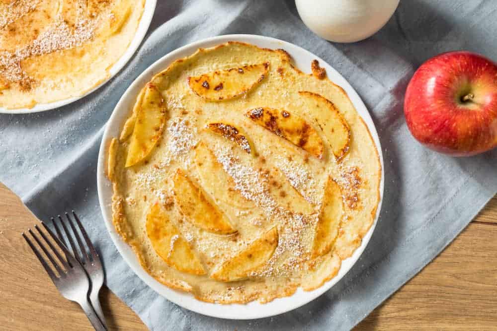 Pannekoek met appel
