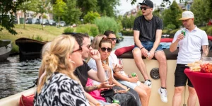 Haarlem Bootstour auf einer Luxusschaluppe