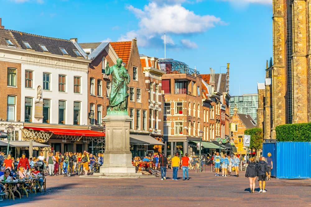 Terrasjes op de Grote Markt in Haarlem