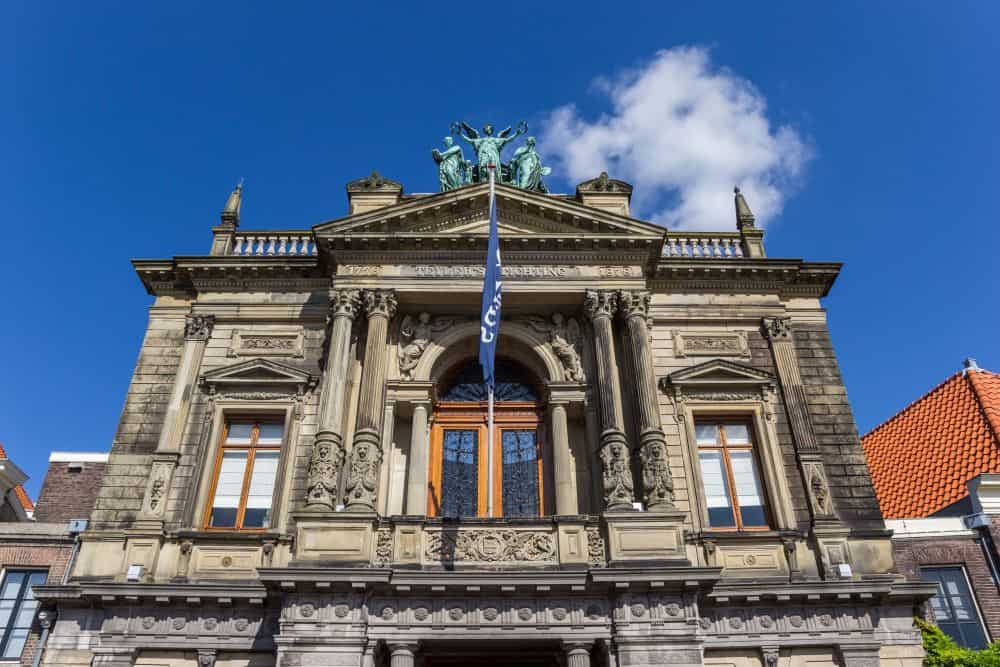 The Teylers Museum in Haarlem from the front