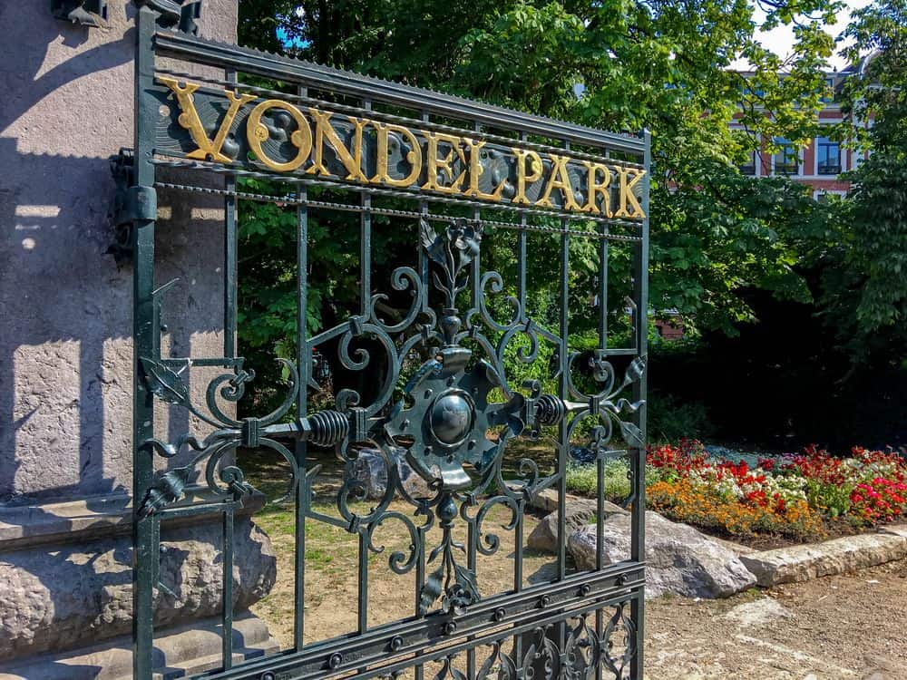 Het Vondelpark Amsterdam