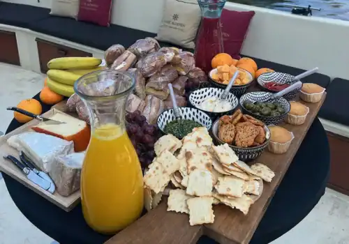 Lunch on a boat in Haarlem